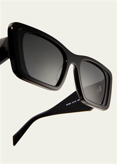 Prada Marble Acetate Butterfly Sunglasses .